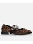 Kadın Mary Jane Leopar Desenli Loafer 1