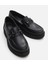 01AYH294710A100 HAKIKI Deri Siyah Kadın Loafer 3