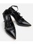 Kadın Mary Jane Siyah Stiletto 3