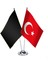 Harezmşahlar Devleti ve Türkiye İkili Saten Masa Bayrağı 1