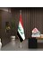 Irak Cumhuriyeti Bayrak -Ofis -Makam-Toplantı Odaları -Direkli -Saçaklı Makam Bayrağı 1