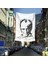 Siyah-Beyaz Raşel Mustafa Kemal Atatürk Silüeti Poster Dış Cephe Bayrak -400X600CM -4X6METRE 1