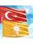 Alpaka Türk Bayrağı, Turuncu Ak Parti (Akp) 2 Bayrak Set -70X105 cm 1