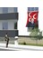 Alparslan Türkeş ve 3 Hilal Kırmızı Sancak Bayrak Mhp -150X225CM (1,5 X2,25 Metre) 1