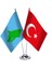 Göktürk Imparatorluğu ve Türkiye - Ikili Masa Bayrağı 2'li 1
