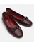 01AYH296910A780 Deri Bordo Kadın Babet 4