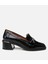 01AYH296720A100 HAKIKI Deri Siyah Kadın Loafer 1