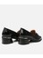 01AYH296720A100 HAKIKI Deri Siyah Kadın Loafer 4