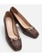 Kadın Deri Kahverengi Kalın Topuklu Ayakkabı 3