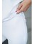 Kolsuz Tunik & Pantolon Takım-Beyaz 4