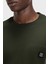 Pamuklu Relaxed Fit Fermuarlı Tek Cepli Bisiklet Yaka T Shirt Erkek T Shirt 50542566 309 4