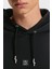 Logolu Streç Pamuklu Relaxed Fit Kapüşonlu Sweat Erkek Sweat 50542583 001 4