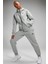 Sportswear Tech Fleece Standart Fit Mid Rise Jogger Gray Kadın Eşofman Altı Gri 4