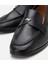 01AYH303980A100 Deri Siyah Kadın Loafer 3