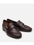 01AYH303980A480 KADIN Deri Kahverengi Logo Detaylı Loafer 2