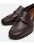 01AYH303980A480 KADIN Deri Kahverengi Logo Detaylı Loafer 3