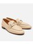 01AYH306210A310 KADIN Deri Bej Tokalı Loafer 2