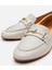 01AYH306210A400 KADIN Deri Ekru Tokalı Loafer 4