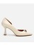 01AYH304210A400 KADIN Deri Ekru Orta Topuklu Stiletto 1