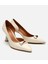 01AYH304210A400 KADIN Deri Ekru Orta Topuklu Stiletto 2