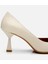 01AYH304210A400 KADIN Deri Ekru Orta Topuklu Stiletto 3