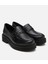 01AYH306700A100 Deri Siyah Kadın Loafer 2