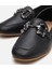 01AYH306730A100 Deri Siyah Kadın Loafer 3