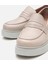 01AYH306700A310 KADIN Deri Pudra Kalın Tabanlı Loafer 4