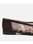 01AYH308830A499 KADIN Kahverengi Leopar Desenli Transparan Detaylı Babet 4