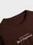 Erkek Kahverengi Bisiklet Yaka Be A Supernova Baskılı T-Shirt 3