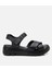 01SAH306860A620 KADIN Deri Mavi Ayarlanabilir Comfort Sandalet 1