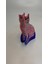 Pembe Kedi Büyük Boy Kemik Toka 9 Cm. 2