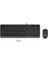 F1010 USB Q Trk Optic Mouse Siyah/Gri Standart Klavye - Mouse Set 4