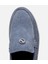 02AYH303060A620 ERKEK Süet Deri Mavi Loafer 4