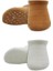 Nessiworld Bistyle 2'li Sneakers Kaymaz Colours Penye Çorap BS20104 Ekru Hardal 2