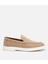 02AYH305500A300 ERKEK Süet Deri Bej Loafer 1