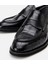 Masters 02AYH305260A100 Deri Siyah Erkek Kroko Desenli Loafer 4