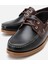02ayh303300a104 Erkek Deri Siyah Bağcık Detaylı Günlük Loafer 3