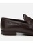 02AYH303410A480 ERKEK Deri Kahve Püskül Detaylı Loafer 3