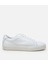 02AYH305680A900 ERKEK Deri Beyaz Şeffaf Tabanlı Spor Ayakkabı 1