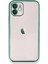 iPhone 12 Kılıf Lensli Silikon - Yeşil - ALVN2525-8834 1