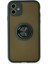 iPhone 11 Kılıf Montreal Yüzüklü Silikon Kapak - Yeşil - ALVN2461-1606 1