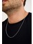 925 Ayar Gümüş Unisex Gurmet Zincir Kolye 1.3 mm 60 cm 4