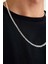 925 Ayar Gümüş Unisex Barlı Kolye 4 mm 60 cm 3
