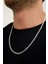 925 Ayar Gümüş Unisex Barlı Kolye 4 mm 60 cm 5
