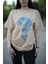 Soru Işareti Kot Baskılı Rahat Kalıp T-Shirt 1