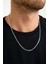 925 Ayar Gümüş Unisex Barlı Kolye 2 mm 60 cm 1