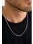 925 Ayar Gümüş Unisex Barlı Kolye 2 mm 60 cm 3