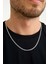 925 Ayar Gümüş Unisex Barlı Kolye 3 mm 60 cm 2