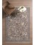 Frezia Floral Bambu Polyester Oturma Odası Salon Mutfak Halısı Eskitme Çiçekli Vintage Halı 1
